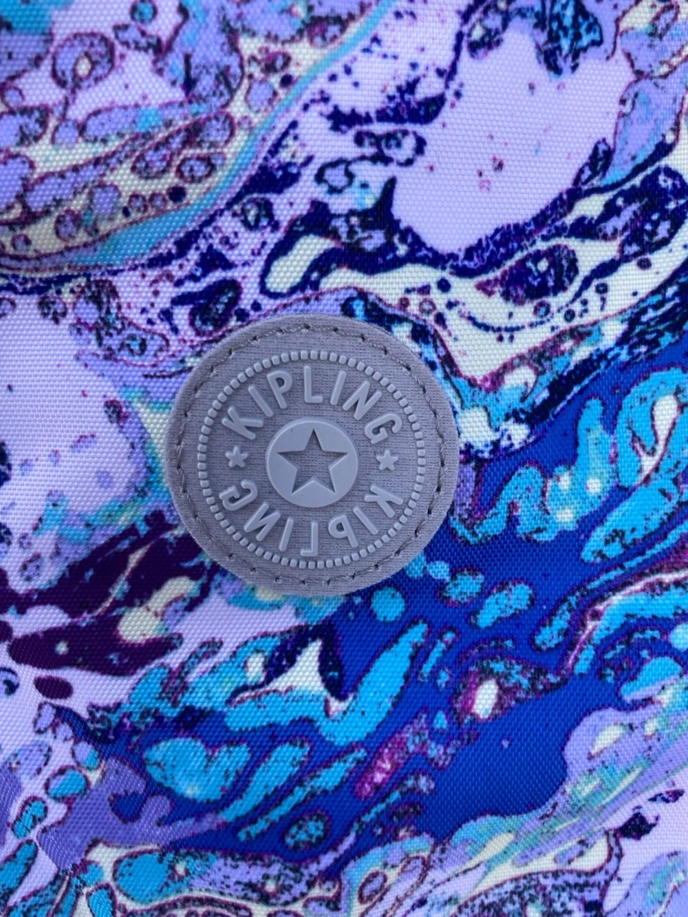 Kipling Cyrene Satchel/Crossbody Bag /Vibrant Swirl Watercolor Pattern /Like New - Picture 11 of 11